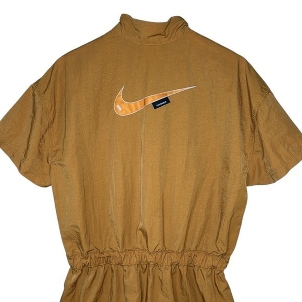 NIKE Women's Desert Ochre Sportswear Swoosh Woven Dress Size Large - Picture 8 of 16